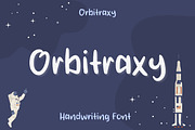 Orbitraxy, a Handwritten Font by Aisyah (Thumbnail 1 of 5)