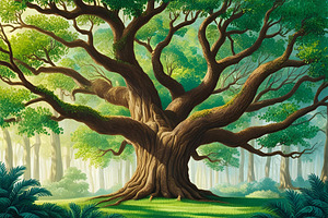 Tree of life illustration photograph, a Nature Photo by ComfortQ