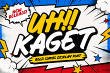 Uh Kaget Bold Comic Display Font