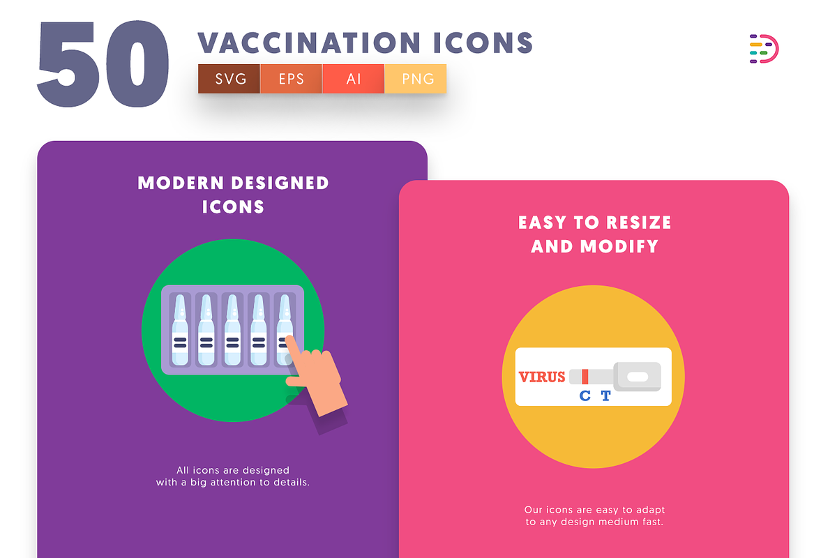 50 Vaccination Icons, an Outline Icon by Dighital (Photo 4 of 10)