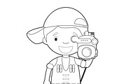 80x Professions for Coloring, an Education Illustration by asantosg (Thumbnail 6 of 17)