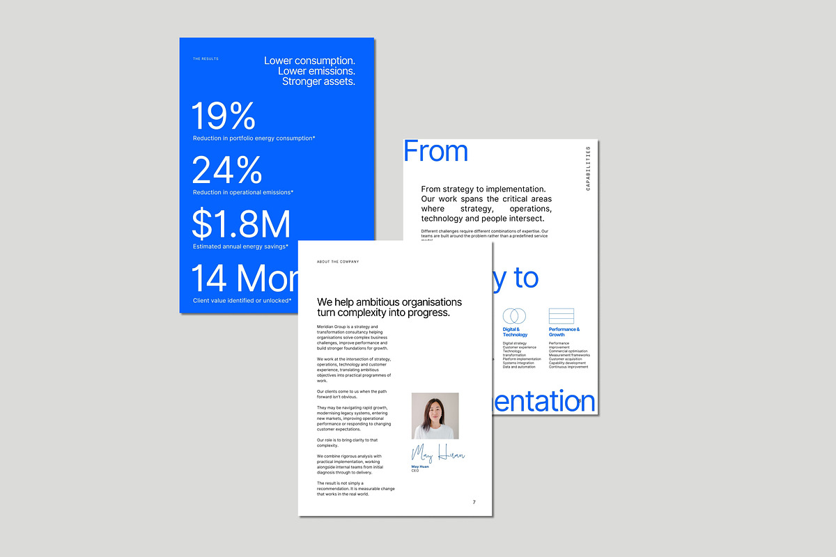 Corporate Case Study Canva Template, a Presentation Template by Gem Media (Photo 2 of 6)