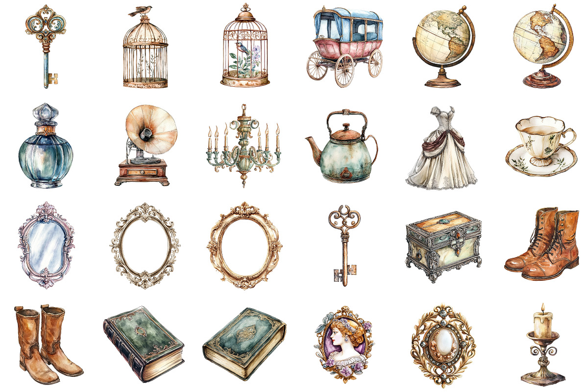 Vintage Clipart - Victorian Sketch S, an Illustration by Sublimation Artist (Photo 2 of 6)
