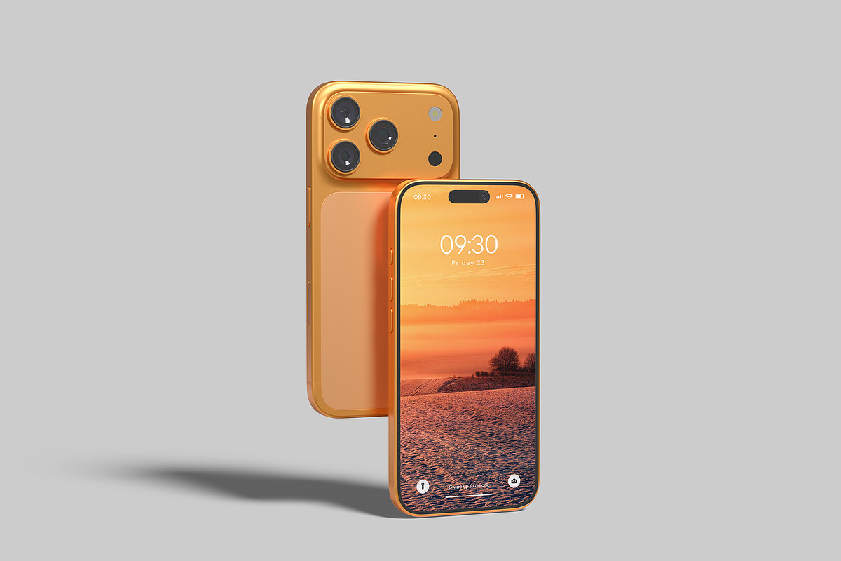 iPhone 17 Pro Max Mockup, an iPhone Mockup by Amigos__46 (Photo 4 of 8)