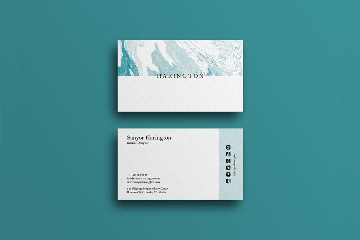 Minimal Modern Business Card, a Business Card Template by GraphicsEgg (Photo 1 of 4)