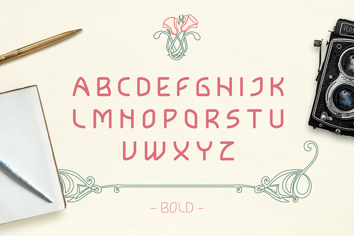 Lokka Uppercase Font preview 4