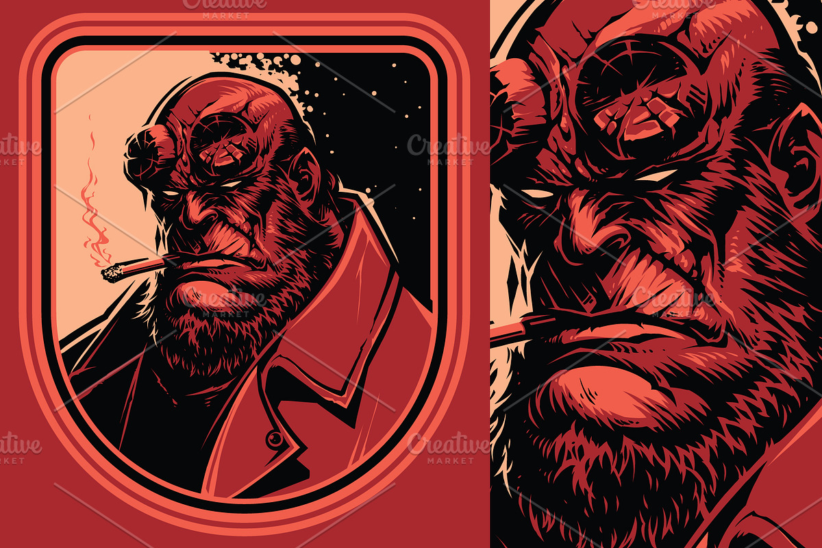 Red Demon, a Person Illustration by daver2002ua (Photo 3 of 4)