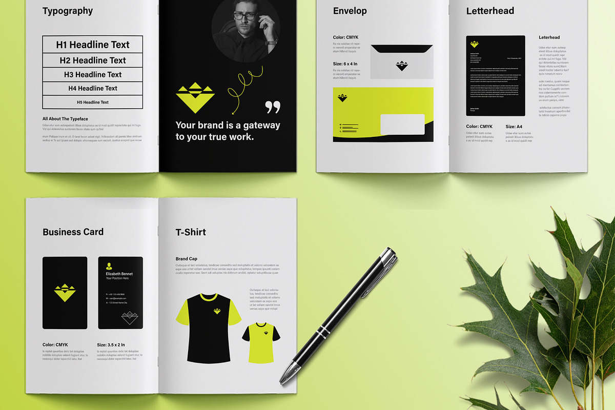 Modern Brand Guidelines, a Brochure Template by ContestDesign (Photo 4 of 4)