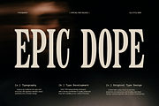 TRT Epic Dope – Condensed Serif, a Serif Font by truetype (Thumbnail 1 of 10)