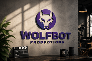 Modern Wolf Dog Head Face Logo, a Branding & Logo Template by Enola99d
