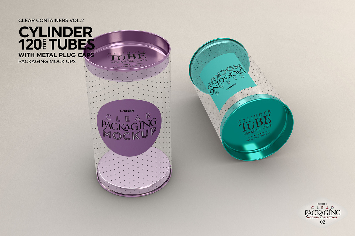 Clear/Opaque Tube Packaging Mockup, a Cups & Container Mockup by INCDesign (Photo 7 of 10)