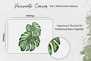 Procreate Watercolor Paper Canvas, a Layer Style Add-On by Wicked Creative (Thumbnail 2 of 6)