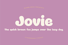 Jovie – Handwritten Display Font