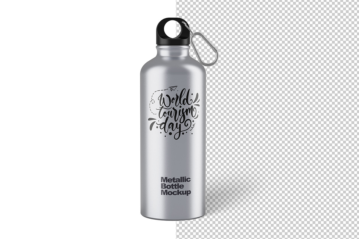 Metallic Bottle Mockup, a Product Mockup by AlkStudio (Photo 7 of 10)