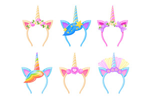 Unicorn hair band. Unicorn hairband, an Illustration by Stock-Smart-Start