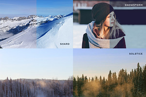 10 Winter Blues Photo Effect Actions