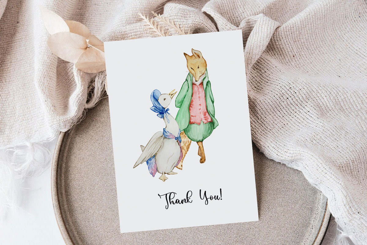 Watercolor Beatrix Potter Clipart, an Animal Illustration by SvetaArtStore (Photo 5 of 5)