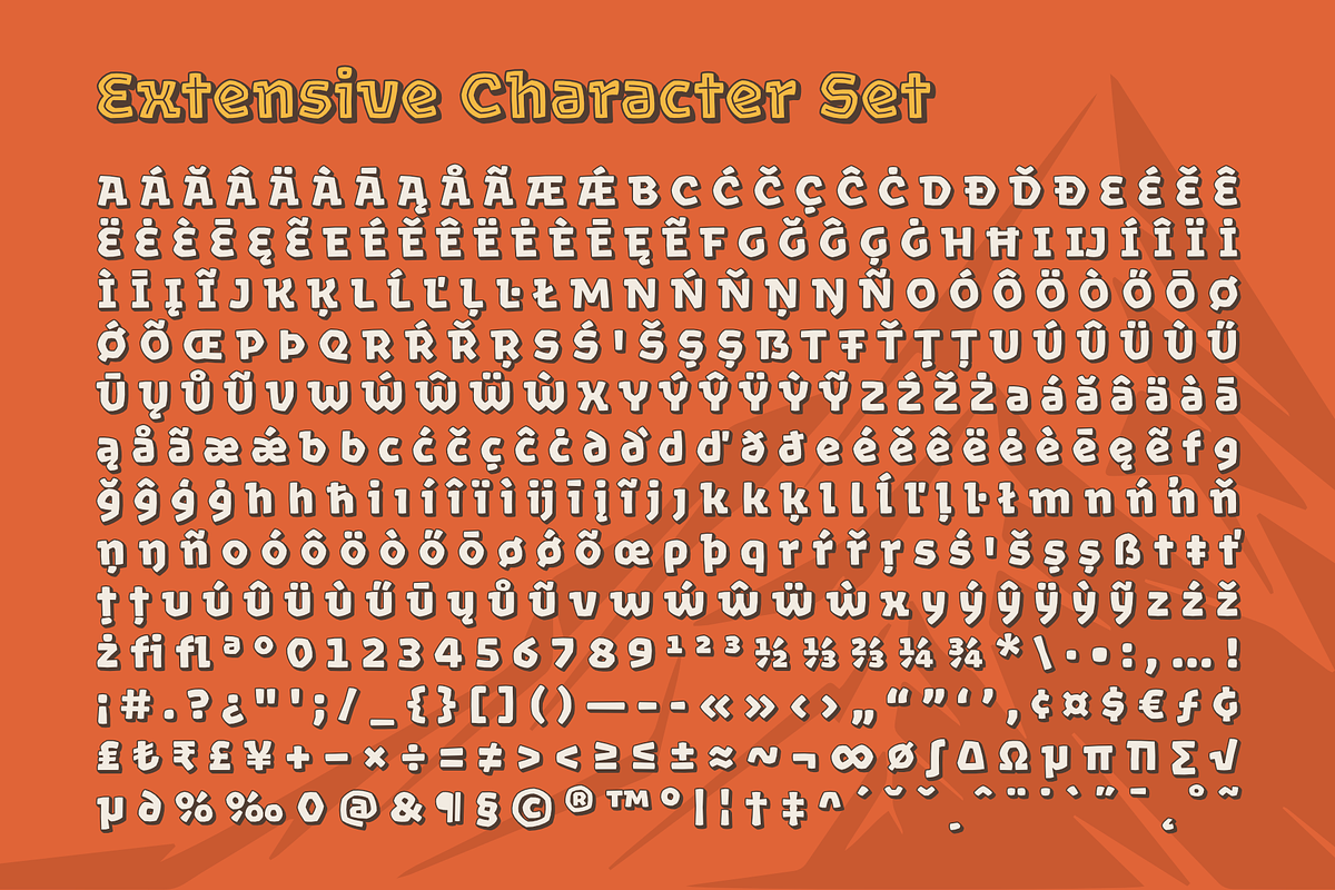 Rocher : layered font family preview 7