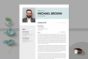 Modern Resume CV Template Letter, a Resume Template by PixelStudio (Thumbnail 4 of 7)