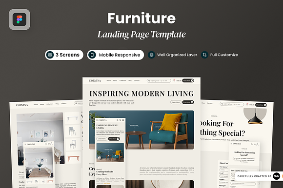 Corvina - Furniture Landing Page preview 6
