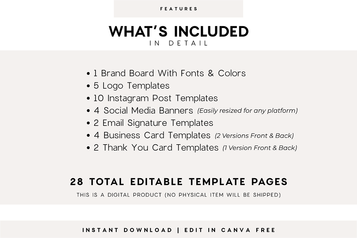 Minimalist Brand Kit Canva Template, a Branding & Logo Template by BrandhavenStudio (Photo 6 of 10)