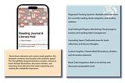 Reading Journal Literary Notion Hub, an App Template by Little Creative Scribbles (Thumbnail 4 of 8)