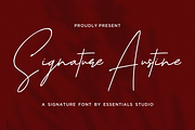 Signature Austine, a Script Font by Essentials Studio (Thumbnail 1 of 8)