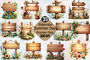 Summer Day Wooden Sign Sublimation C, an Illustration by SVGArt (Thumbnail 1 of 8)