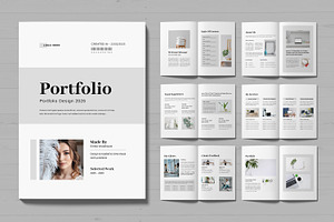 Portfolio Template Layout, a Magazine Template by MightyDesign