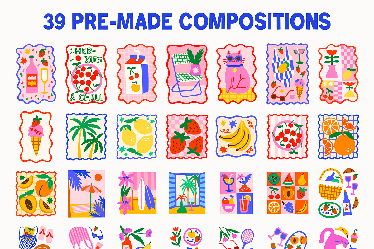 Dopamine Summer Poster Creator, an Object Graphic by ArtFM (Photo 11 of 17)