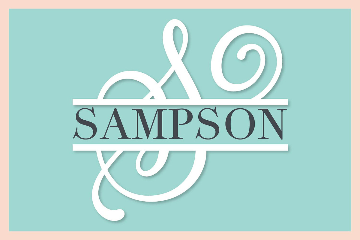 Split Monogram Font - All Letters preview 3