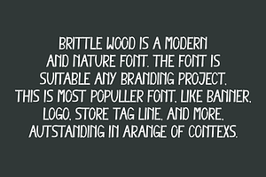 Brittle Wood - Nature Font