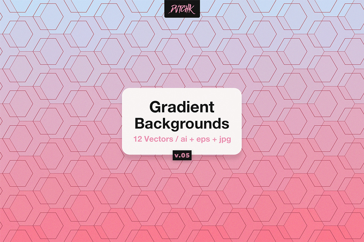 Gradient Hexagonal Backgrounds | V05, a Background Graphic by dvtchk (Photo 7 of 7)