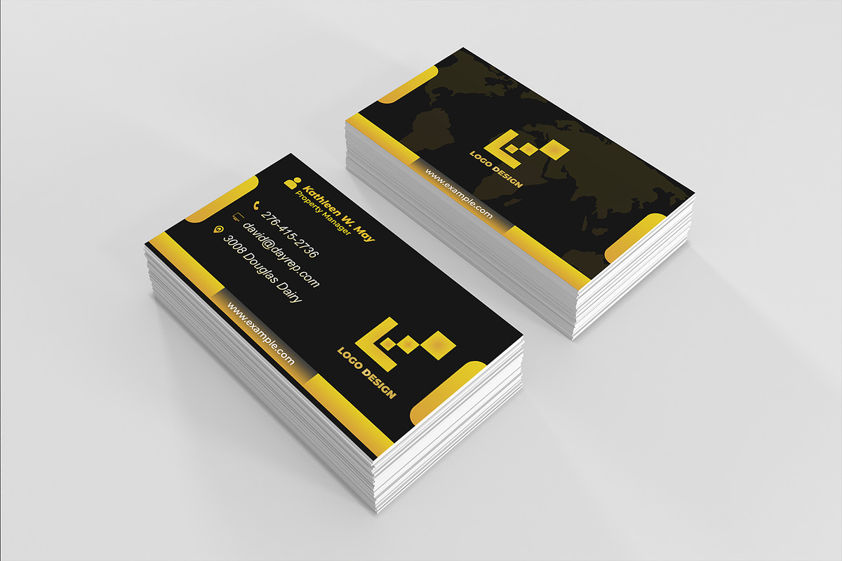 Elegant Executive Card PSD preview 2