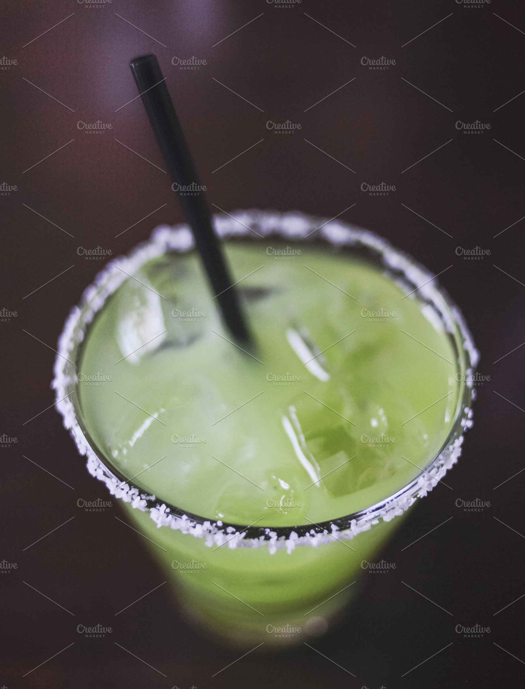 Lime Green Margarita Close Up