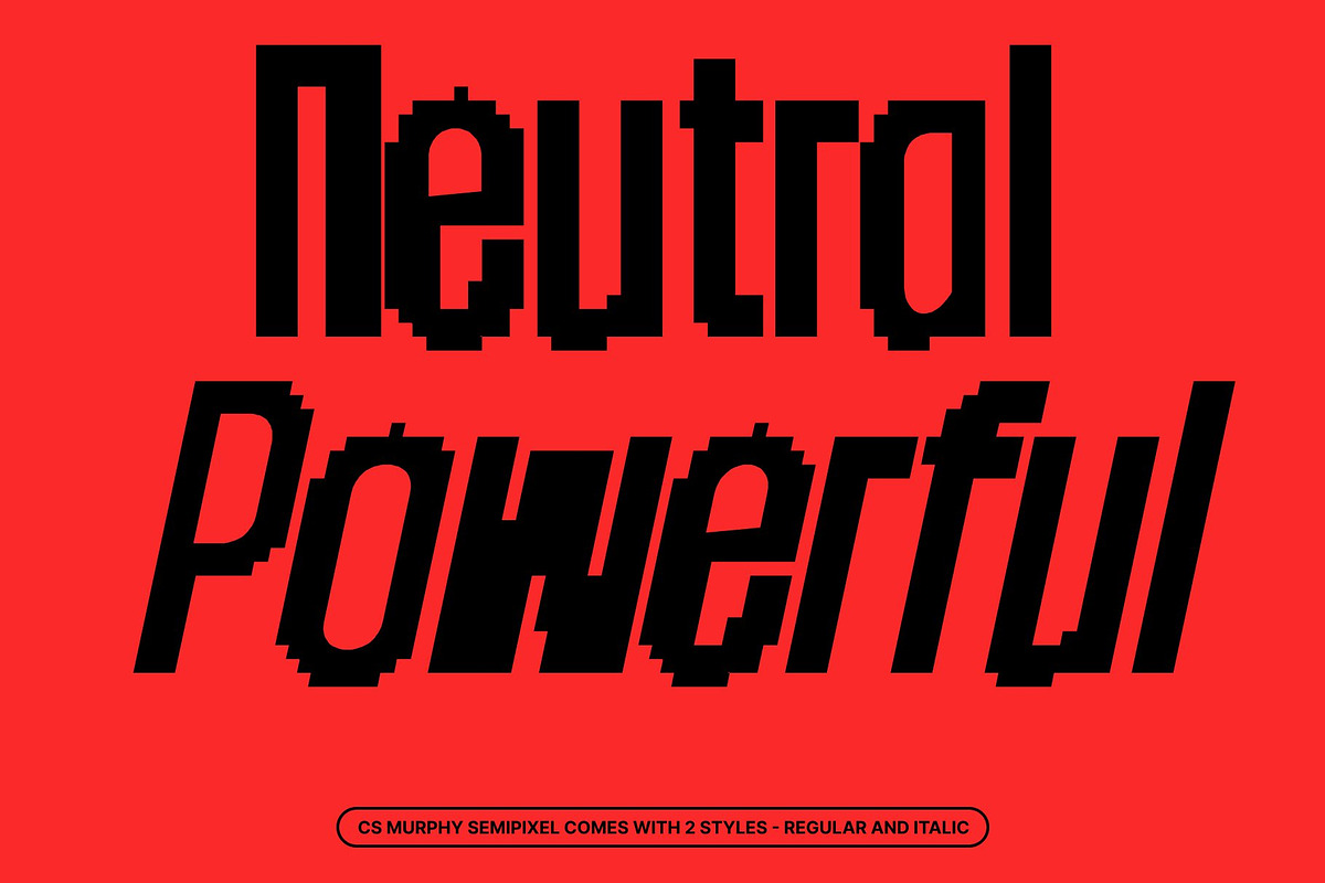 CS Murphy Semipixel, a Sans Serif Font by Craft Supply Co. (Photo 3 of 8)