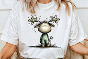 Whimsical Christmas Reindeer Clipart, an Illustration by CraftArtStudio (Thumbnail 5 of 6)