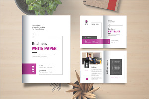 Business white paper brochure design, a Brochure Template by Pavel_design
