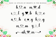 Holedan Heart Font, a Script Font by Bungletter (Thumbnail 7 of 9)