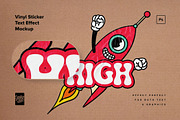 Realistic Vinyl Sticker Text Effects, a Mockup by Creative Veila (Thumbnail 10 of 12)