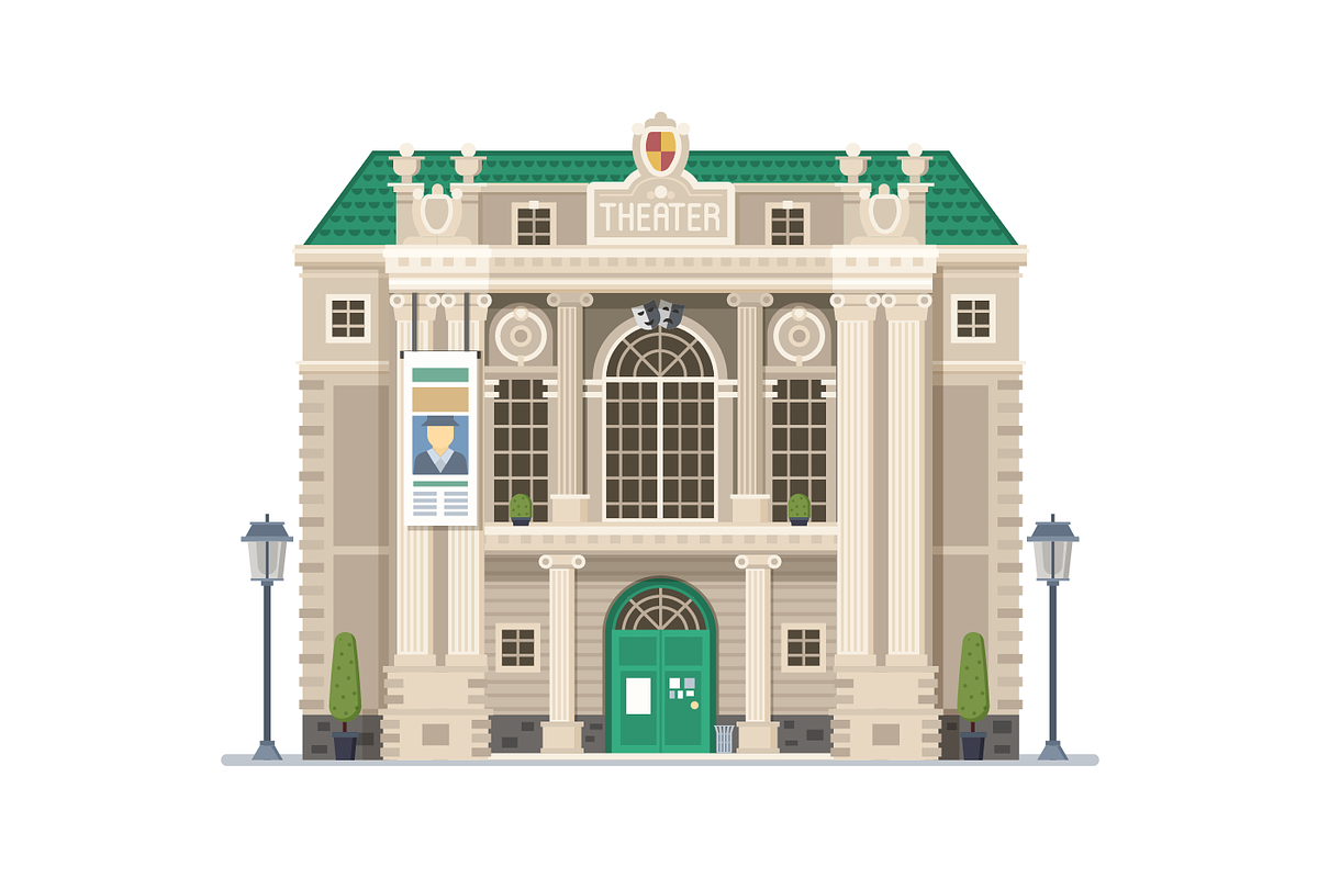 City Public Buildings and Houses, an Object Graphic by Alex Krugli (Photo 2 of 8)