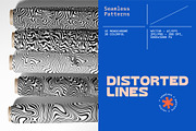 Distorted Lines Patterns, a Pattern Graphic by Briddy (Thumbnail 1 of 8)