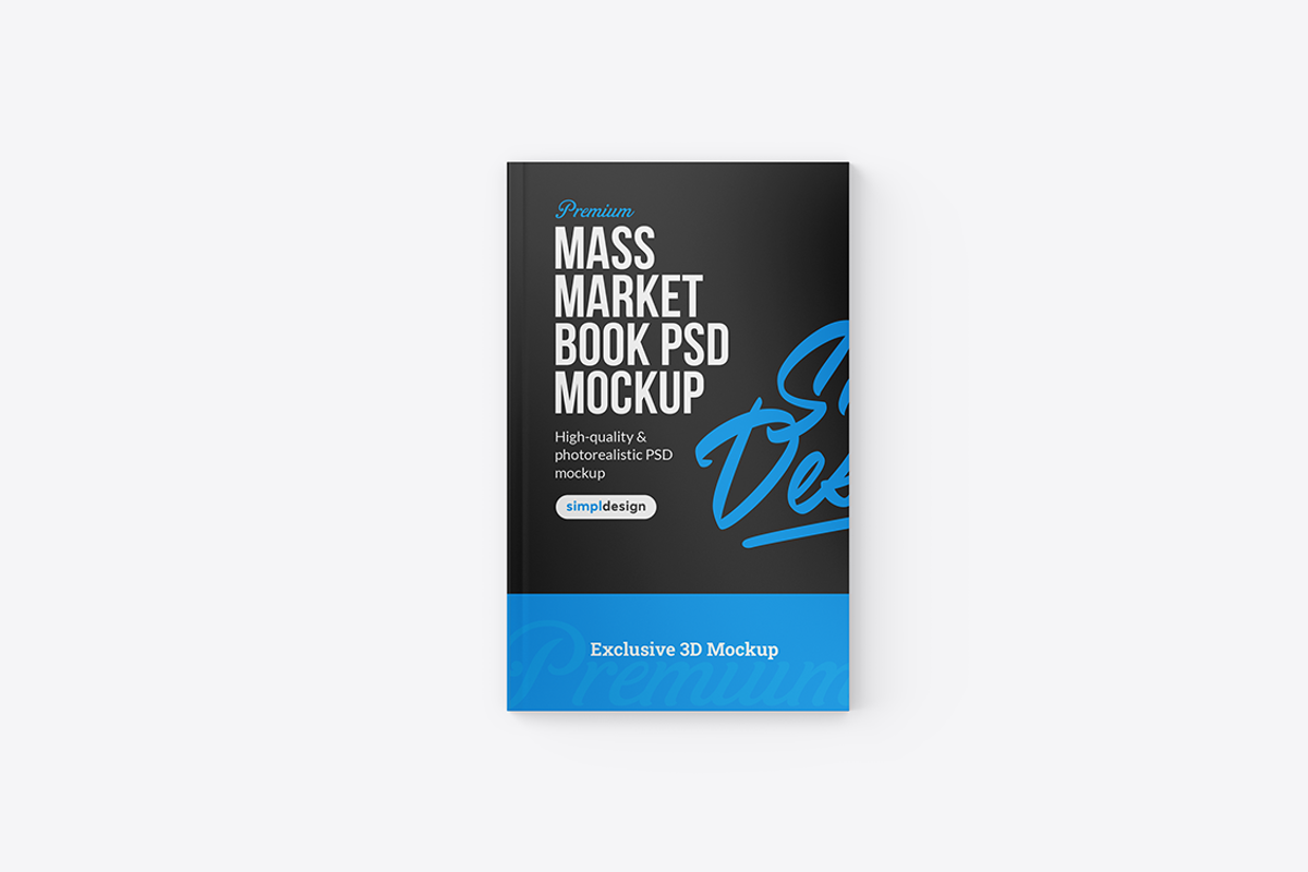 Mass Market Paperback Book Mockup, a Books & Magazine Mockup by SimplDesign (Photo 3 of 13)
