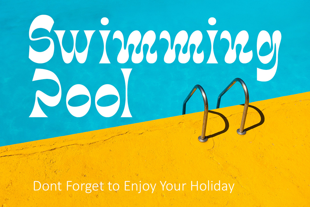 Tropical Paradise Retro Display Font, a Serif Font by Muntab_Art (Photo 6 of 11)