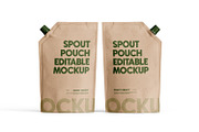 Standup Spout Pouch Mockup, a Packaging Mockup by Ram Studio LLC (Thumbnail 2 of 17)
