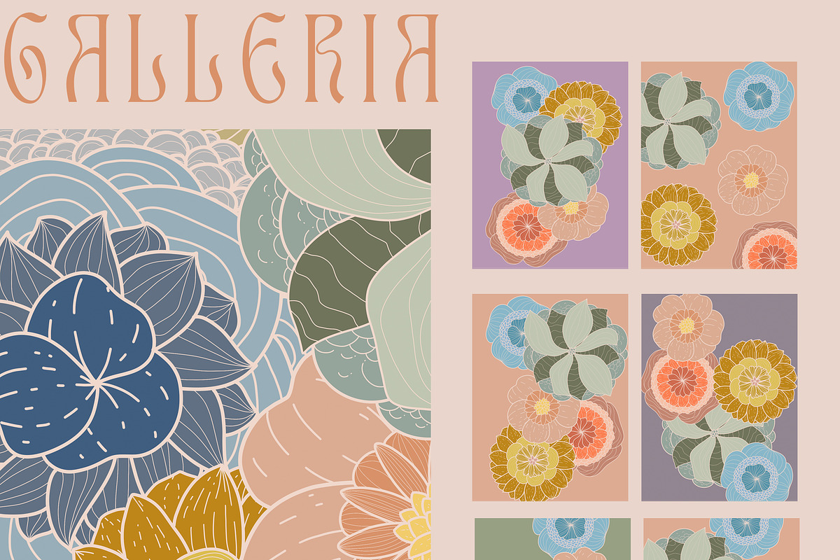 Retro Flower Autumn Poster Bundle, an Illustration by Laras Wonderland (Photo 11 of 12)