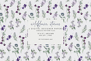Watercolor Wildflower Clipart Set, an Illustration by Patishop Art (Thumbnail 21 of 23)