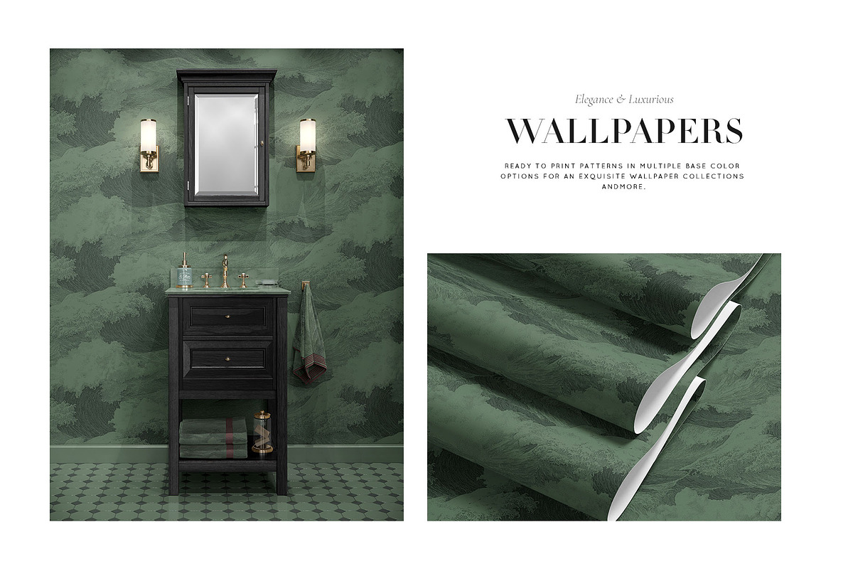 Kuroshio | Japandi Wallpaper Print., a Wallpaper Graphic by TSTUDIO (Photo 6 of 8)