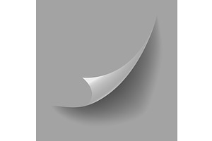 Curled paper corner. Curve, an Object Illustration by Things for designers