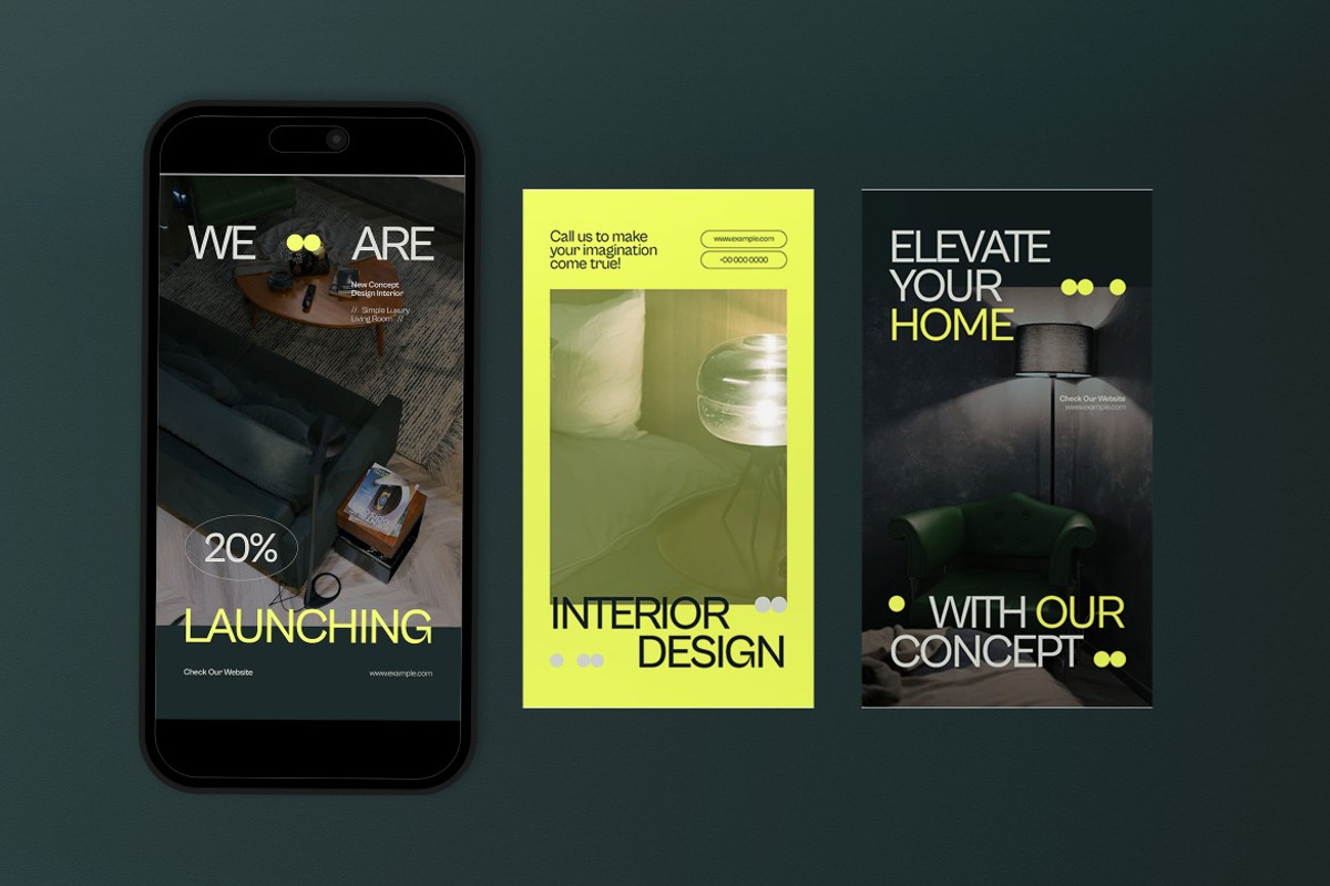 Furniture Instagram Set preview 3